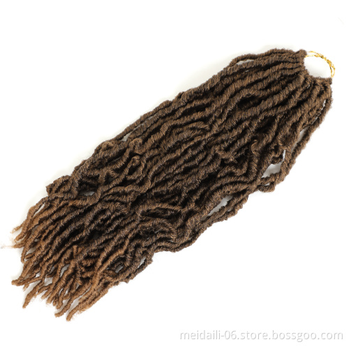 Factory price synthetic crochet dreadlocks faux locs hair extensions braiding faux locs